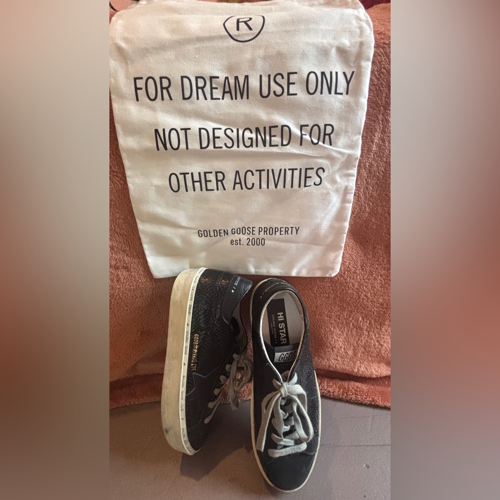 Golden Goose Black and White Sneakers - Picture 2 of 15